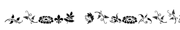 Rough Fleurons font preview